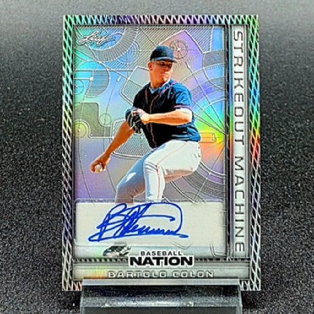 2025 Bartolo Colon 4/15 Strikeout Machine Auto Silver Refractor